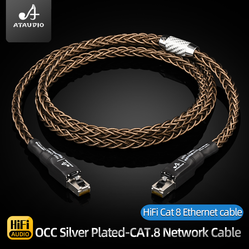 Desk Hifi Setup - كابل شبكة RJ45 عالي السرعة 7N