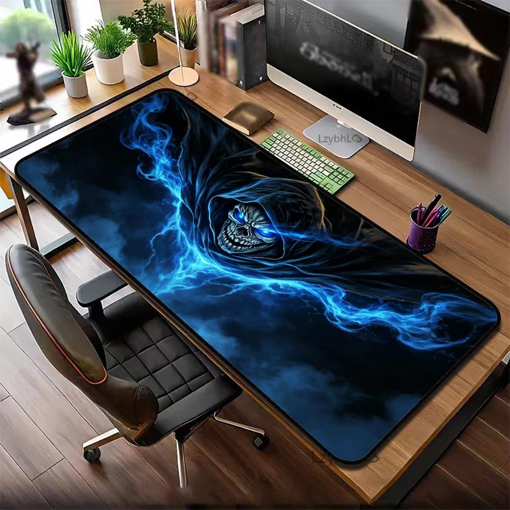 Desk Setup Blue - لوحة ماوس ألعاب ممتدة بتصميم هيكل
