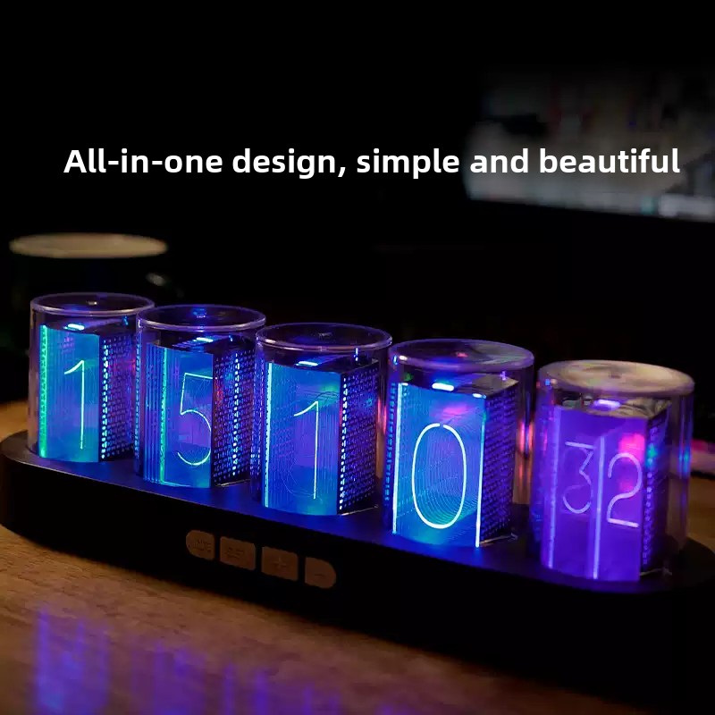 Desk Setup Tech - ساعة طاولة رقمية إبداعية بتقنية RGB