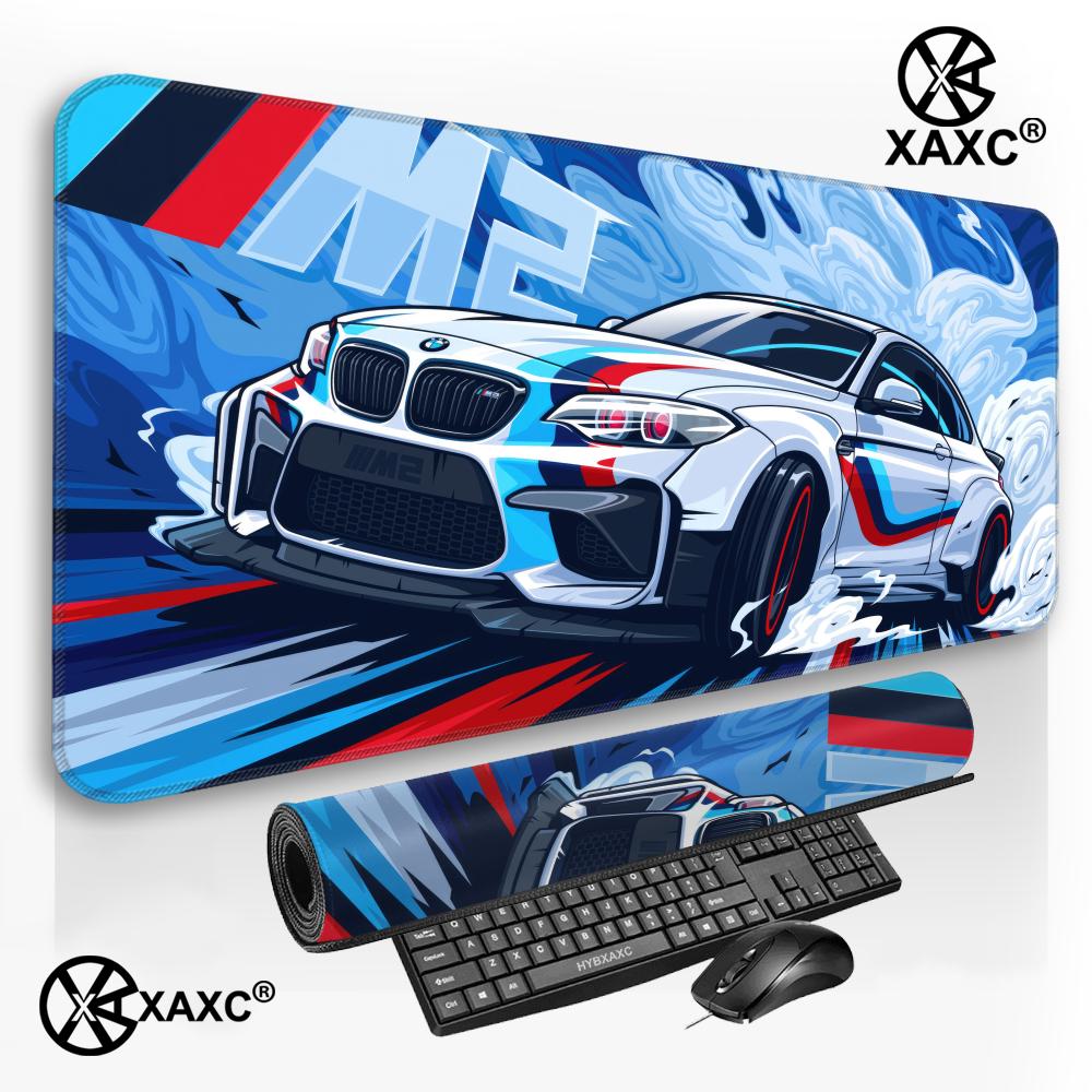 Desk Setup Blue - سجادة ماوس كبيرة بتصميم سيارة رياضية