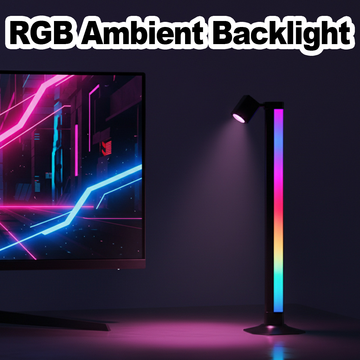 Desk Setup For Gaming - شريط إضاءة ذكي LED RGB متزامن