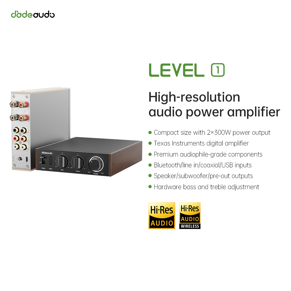Desk Hifi Setup - مضخم صوت JadeAudio Level 1 للمكتب