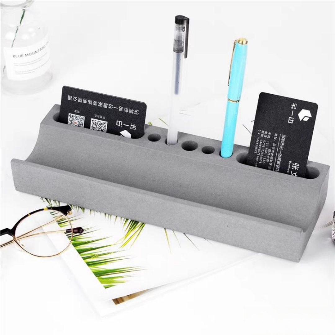 Desk Setup Shelf - رف هاتف طويل حامل قلم صندوق