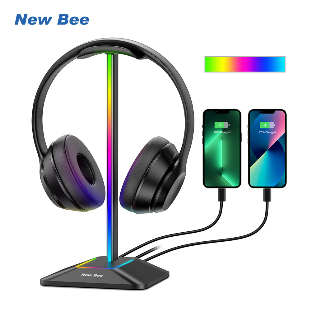 جديد Bee Z8 RGB سماعات حامل حا - مراجعة Gaming Setup Desk وسعره