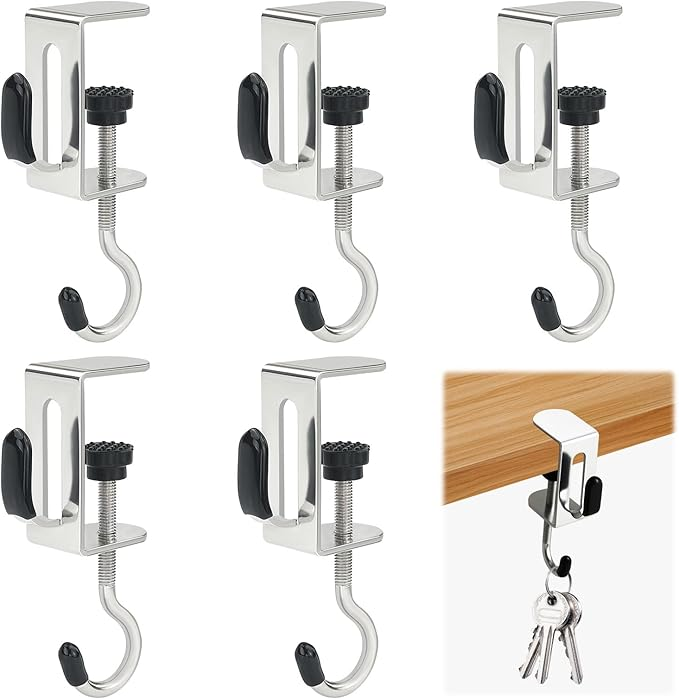 حامل حقائب للطاولة، مشبك حقيبة - مراجعة Desk Setup Shelf وسعره