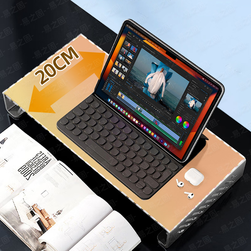 حامل شاشة الكمبيوتر منظم مكتب  - مراجعة Desk Setup With Laptop And Monitor وسعره