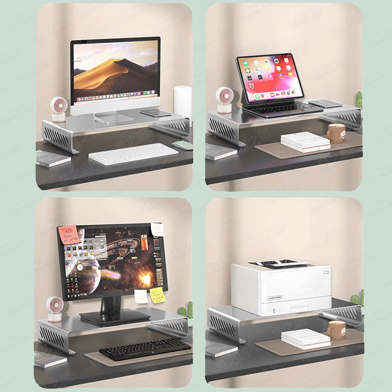 حامل شاشة الكمبيوتر منظم مكتب  - مراجعة Desk Setup With Laptop And Monitor وسعره