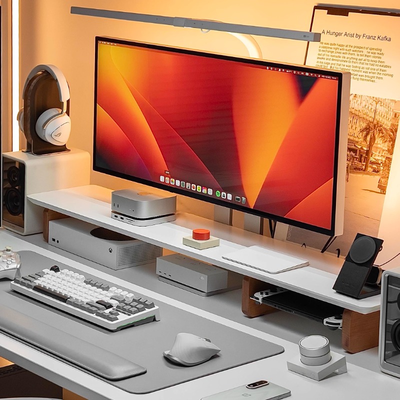 حامل شاشة حديث مريح لرف المكتب - مراجعة Desk Setup With Laptop And Monitor وسعره
