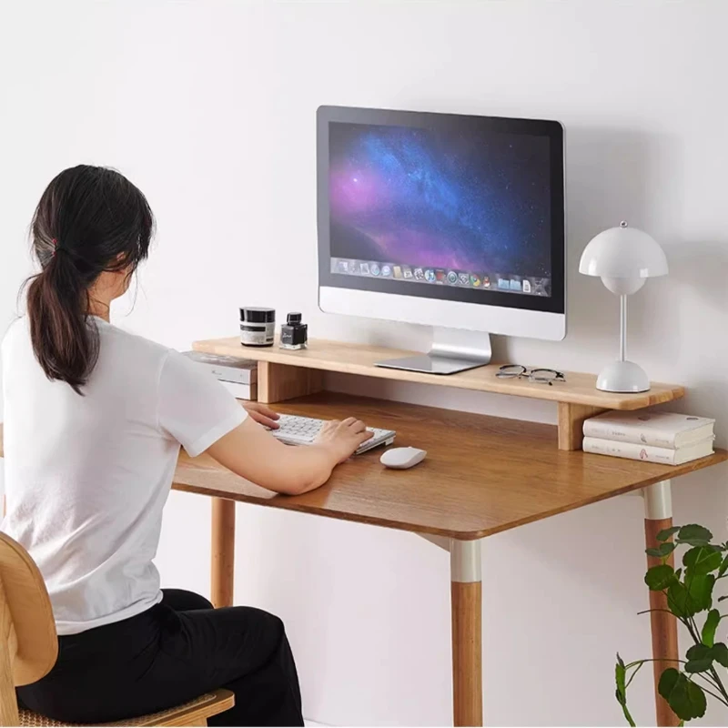 حامل شاشة خشبي لترتيب مريح للم - مراجعة Desk Setup With Laptop And Monitor وسعره