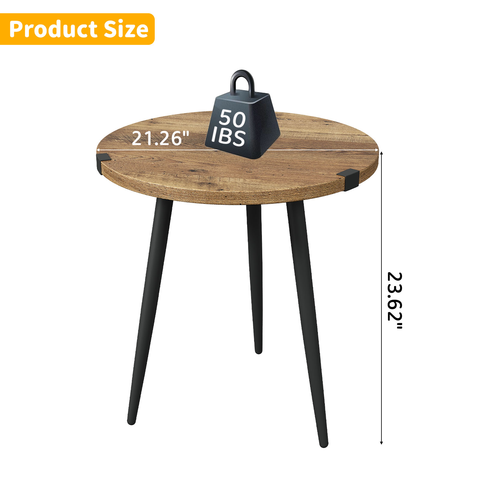 طاولة قهوة دائرية بقطر 23.6 بو - مراجعة Desk Setup Oak وسعره