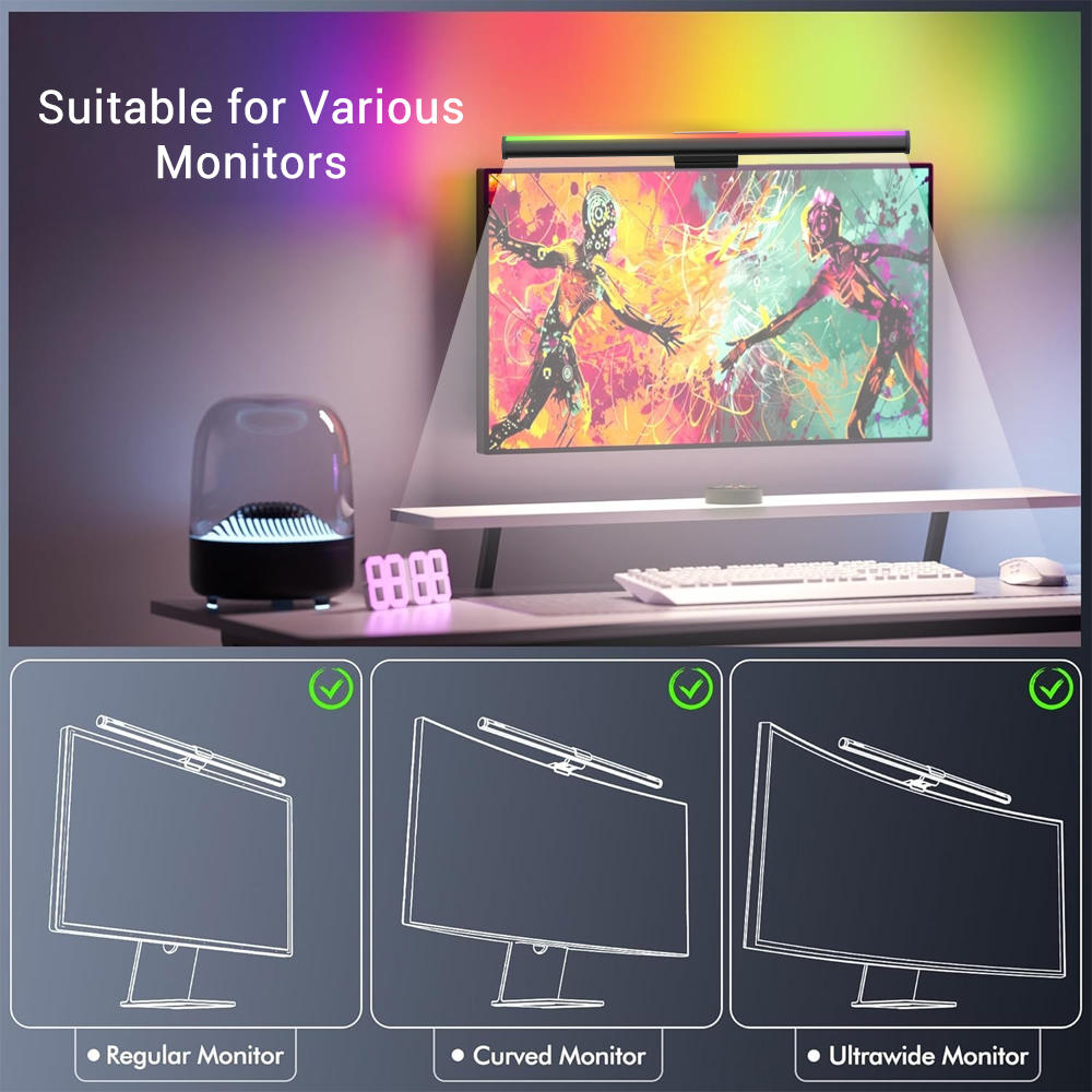 شريط إضاءة واي فاي للكمبيوتر،  - مراجعة Desk Setup Tech وسعره