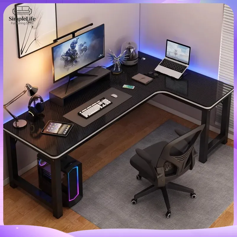 مكتب ألعاب زاوي للكمبيوتر والل - مراجعة Desk Setup With Laptop And Monitor وسعره