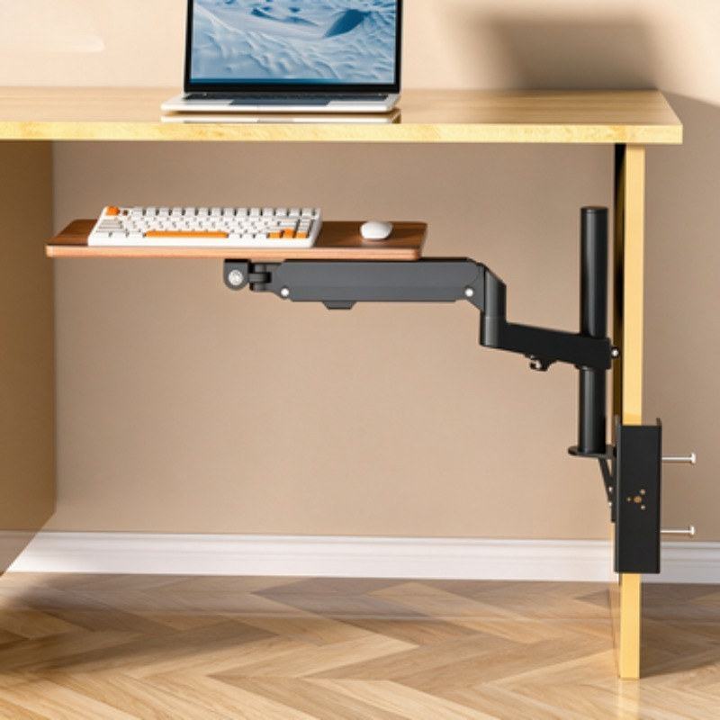 حامل لوحة مفاتيح تحت المكتب لت - مراجعة Desk Setup Living Room وسعره