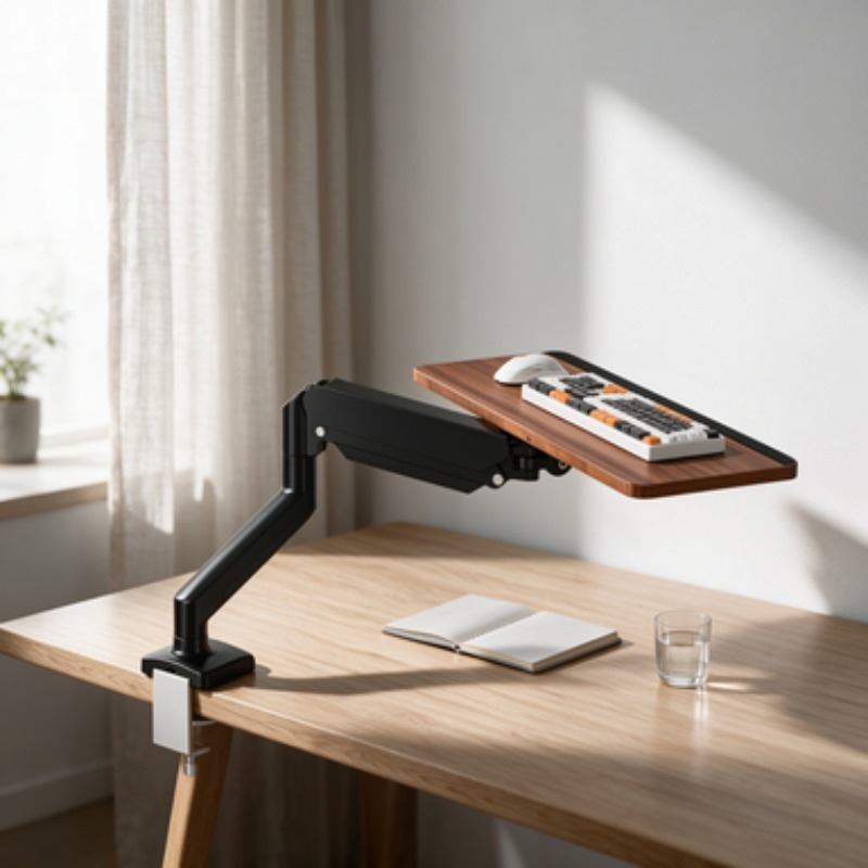 حامل لوحة مفاتيح تحت المكتب لت - مراجعة Desk Setup Living Room وسعره
