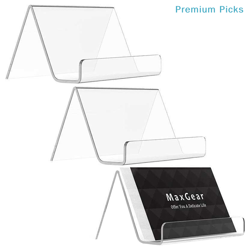 حامل بطاقات عمل شفاف من الأكري - مراجعة Desk Setup Shelf وسعره