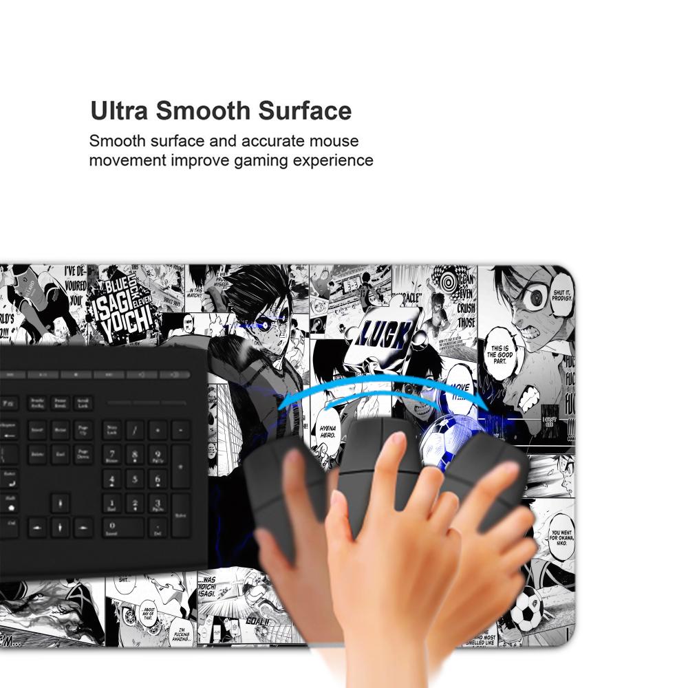 أبيض وأسود أنيمي ماوس الوسادة  - مراجعة Desk Setup Blue وسعره
