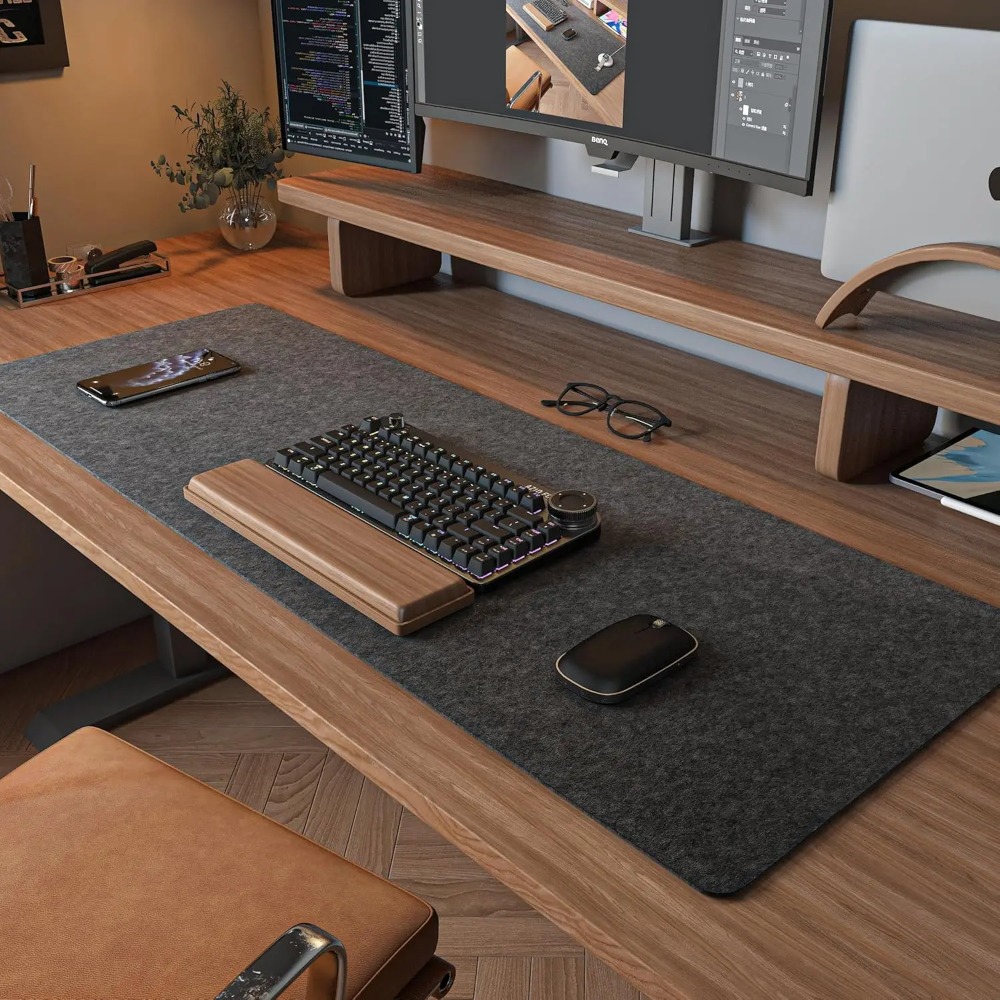 سجادة كمبيوتر مكتبية من اللباد - مراجعة Desk Setup Carpet وسعره