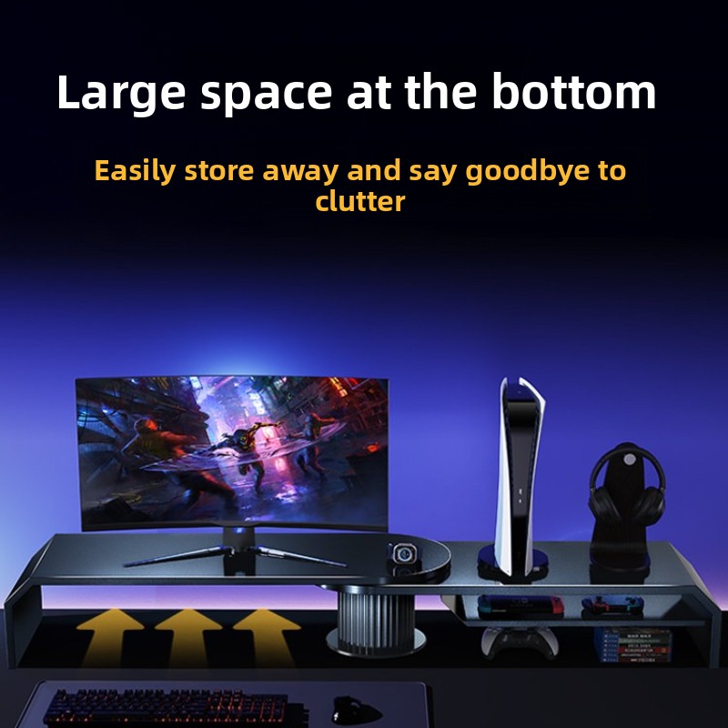 حامل شاشة مزدوج للألعاب، رافع  - مراجعة Desk Setup With Laptop And Monitor وسعره