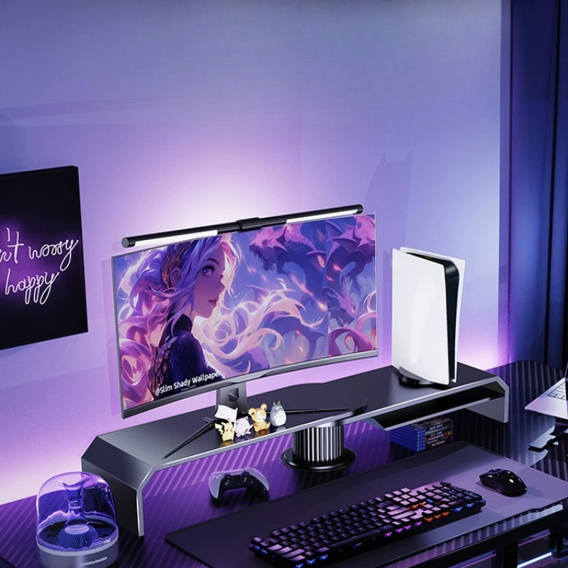 حامل شاشة مزدوج للألعاب، رافع  - مراجعة Desk Setup With Laptop And Monitor وسعره