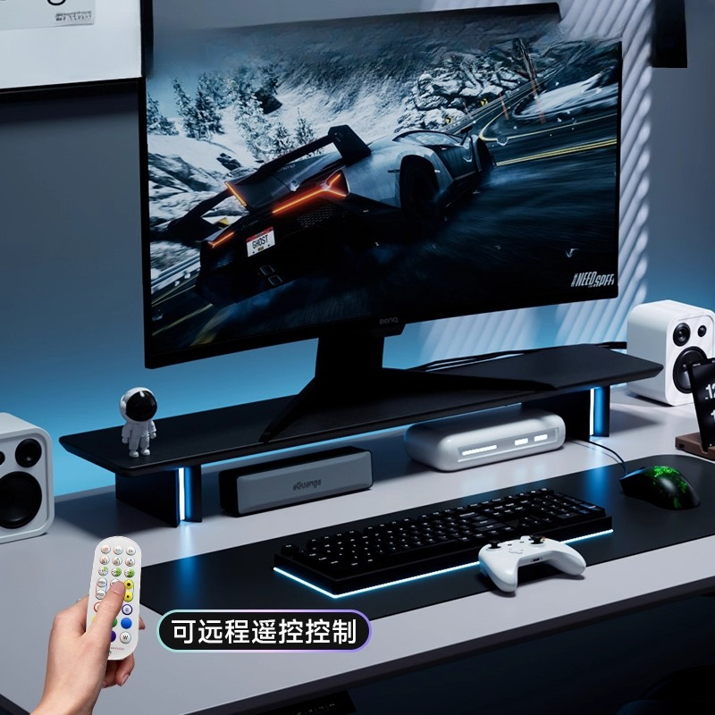 حامل شاشة RGB مريح لشاشة الكمب - مراجعة Desk Setup With Laptop And Monitor وسعره