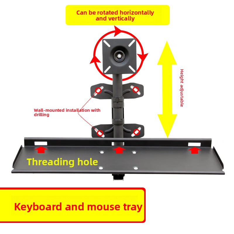 رف لوحة مفاتيح قابل للتعديل يث - مراجعة Desk Setup Living Room وسعره