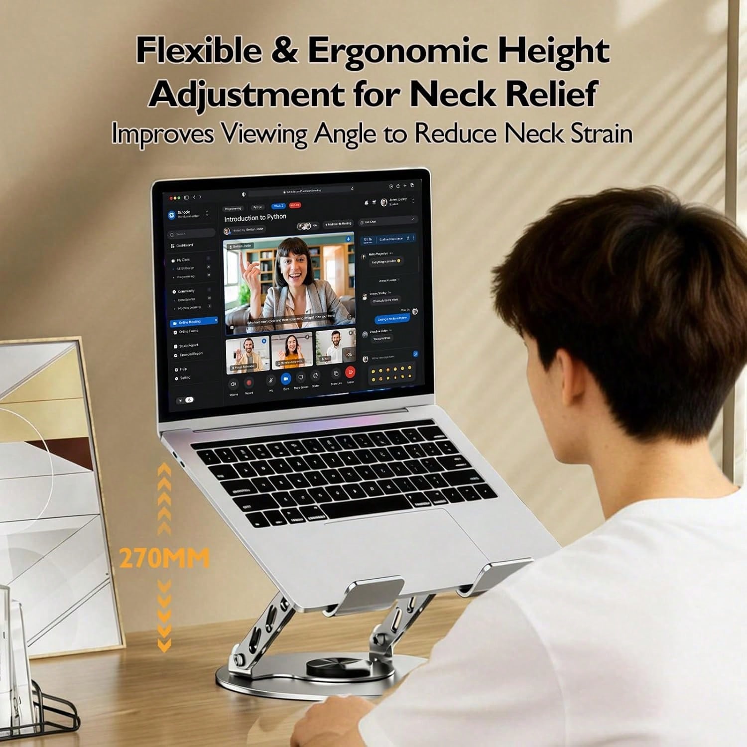 360 °   حامل كمبيوتر محمول دوا - مراجعة Gaming Setup Desk وسعره