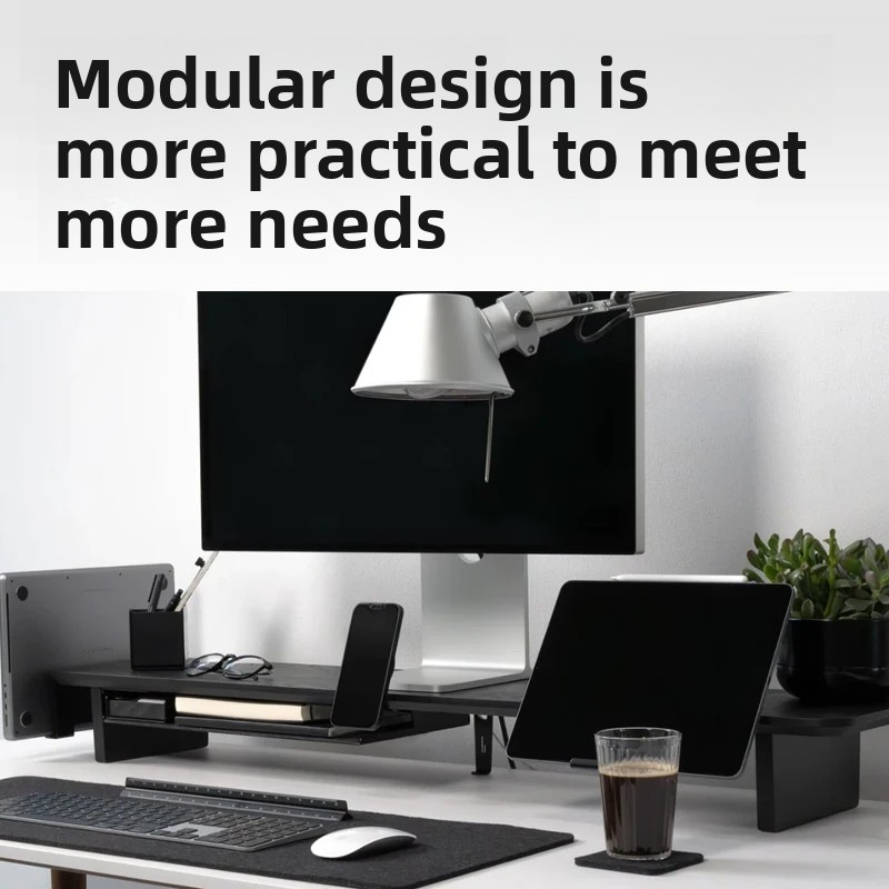 حامل شاشة من الخشب الصلب، حامل - مراجعة Desk Setup Living Room وسعره