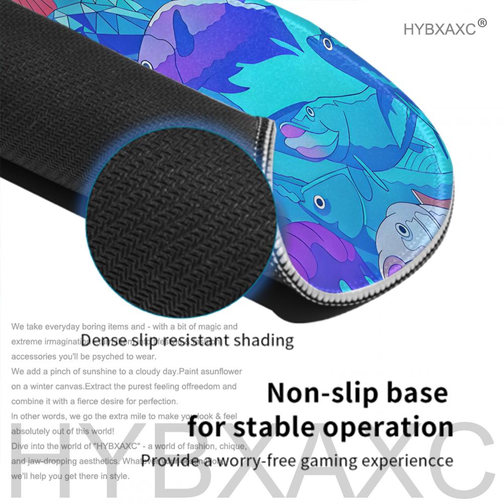 وسادة فأرة HYBXAXC بتصميم سمكة - مراجعة Desk Setup Blue وسعره