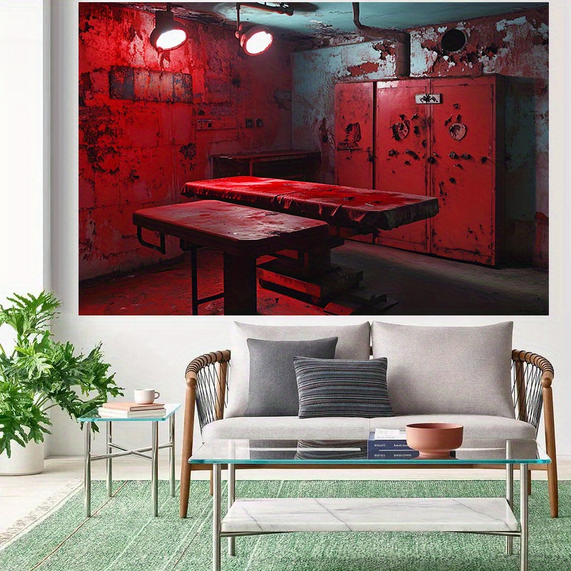 قطعة واحدة من لافتة خلفية حمرا - مراجعة Desk Setup Background وسعره