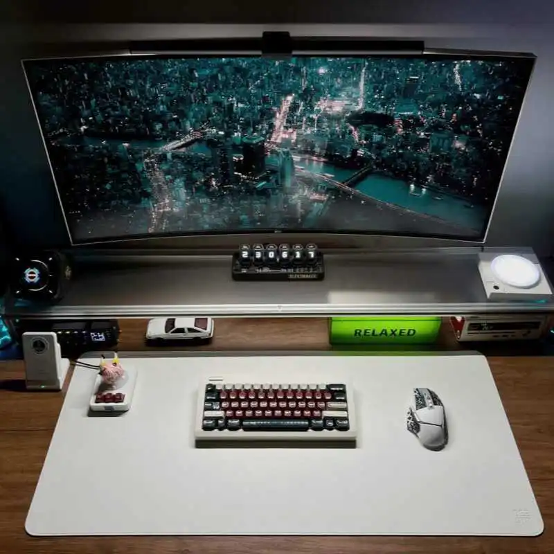 حامل شاشة من الألومنيوم من الأ - مراجعة Desk Setup With Laptop And Monitor وسعره