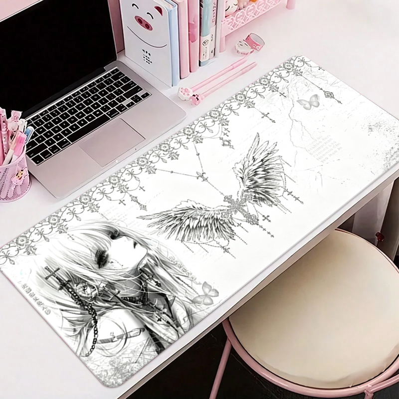 لوحة ماوس جلدية سوداء وبيضاء ب - مراجعة Desk Setup Carpet وسعره