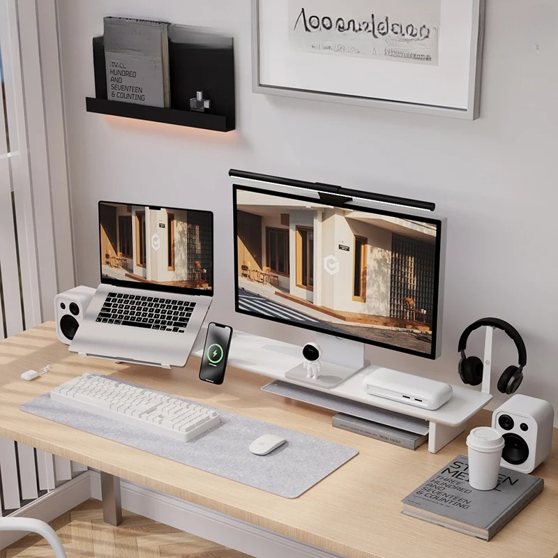 ‌ ZORKMOU Z3 حامل شاشة معياري  - مراجعة Desk Setup Living Room وسعره