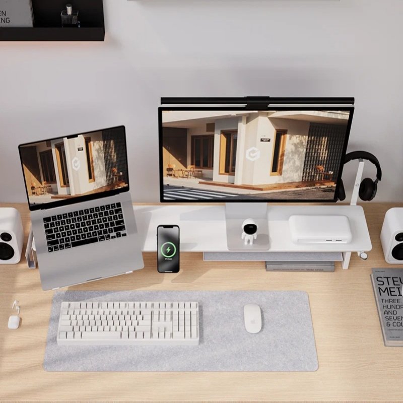 ‌ ZORKMOU Z3 حامل شاشة معياري  - مراجعة Desk Setup Living Room وسعره