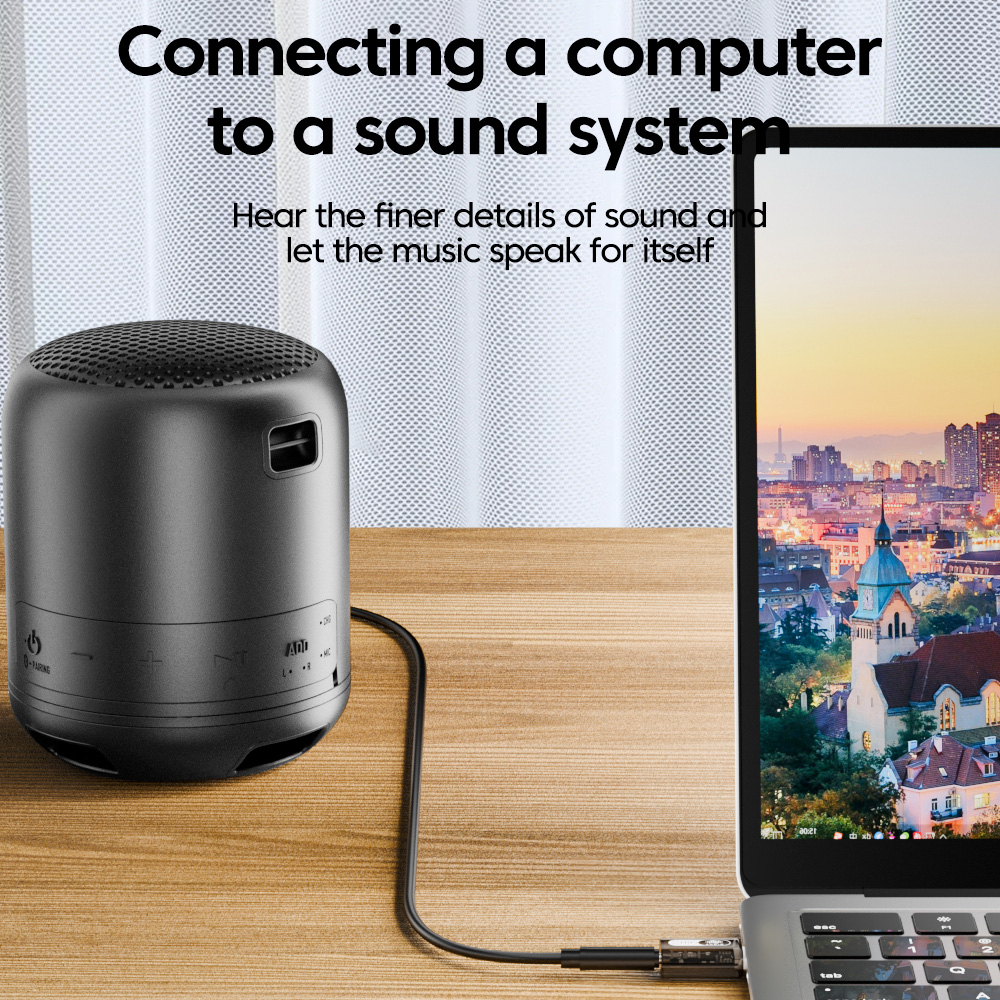 محول صوت 3.5 ملم إلى USB بتقني - مراجعة Desk Hifi Setup وسعره