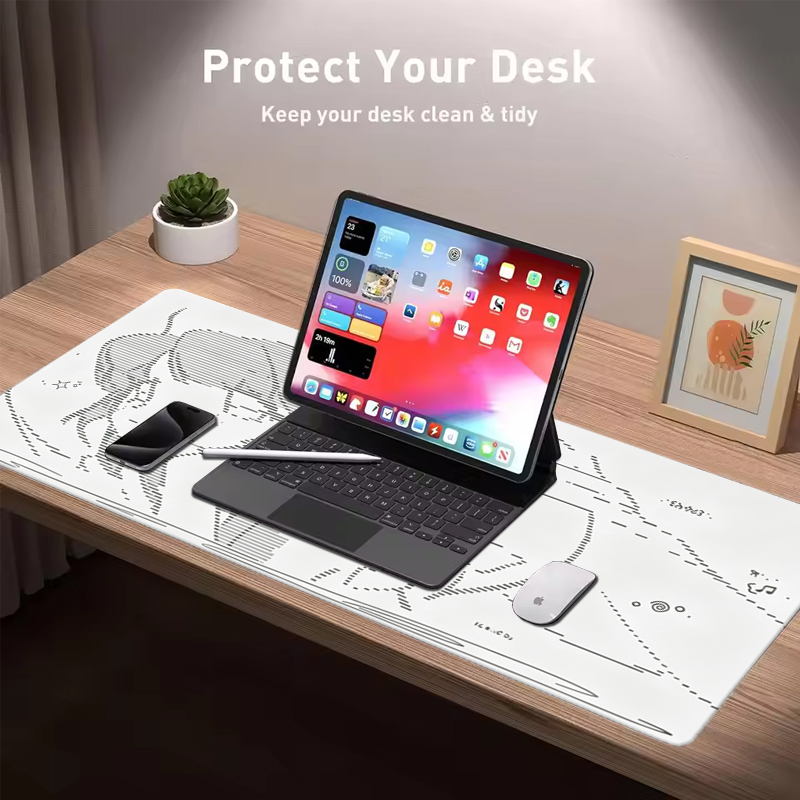 لوحة ماوس جلدية كبيرة بتصميم أ - مراجعة Desk Setup Carpet وسعره