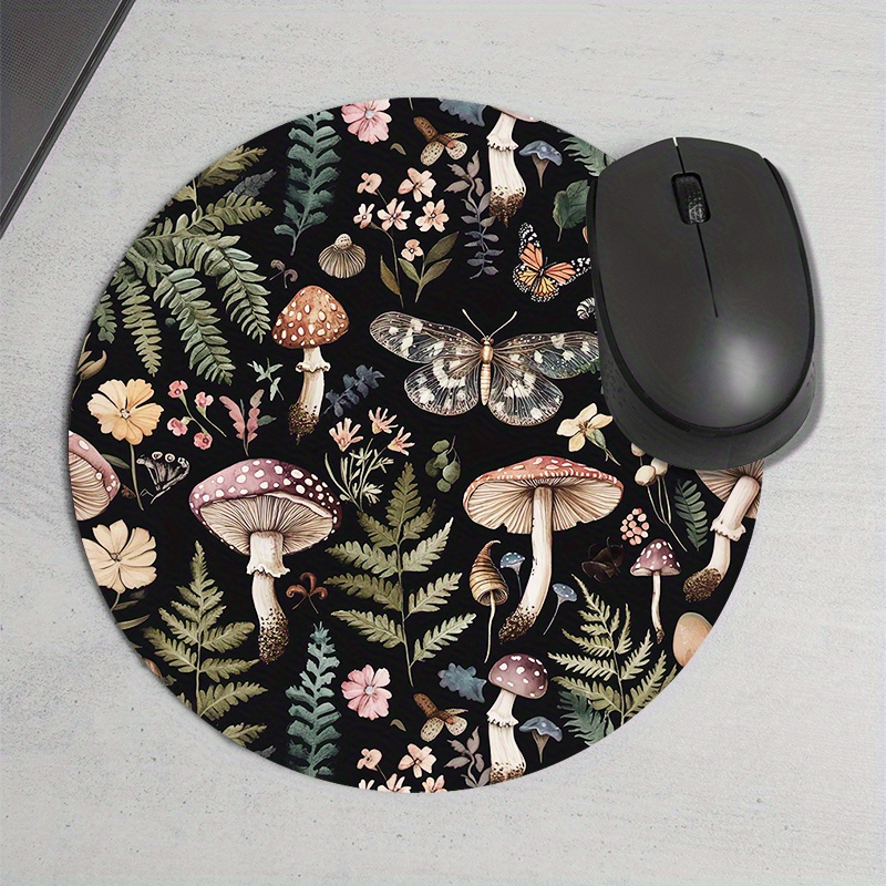 سجادة ماوس دائرية بتصميم غابة، - مراجعة Desk Setup For Gaming وسعره