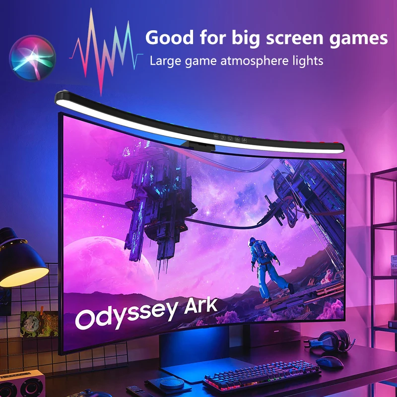 شريط إضاءة لشاشة الكمبيوتر بتق - مراجعة Gaming Setup Desk وسعره